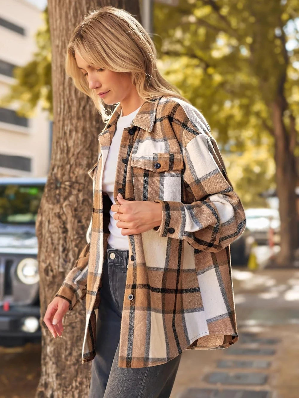 Soft Plaid Flannel Shacket